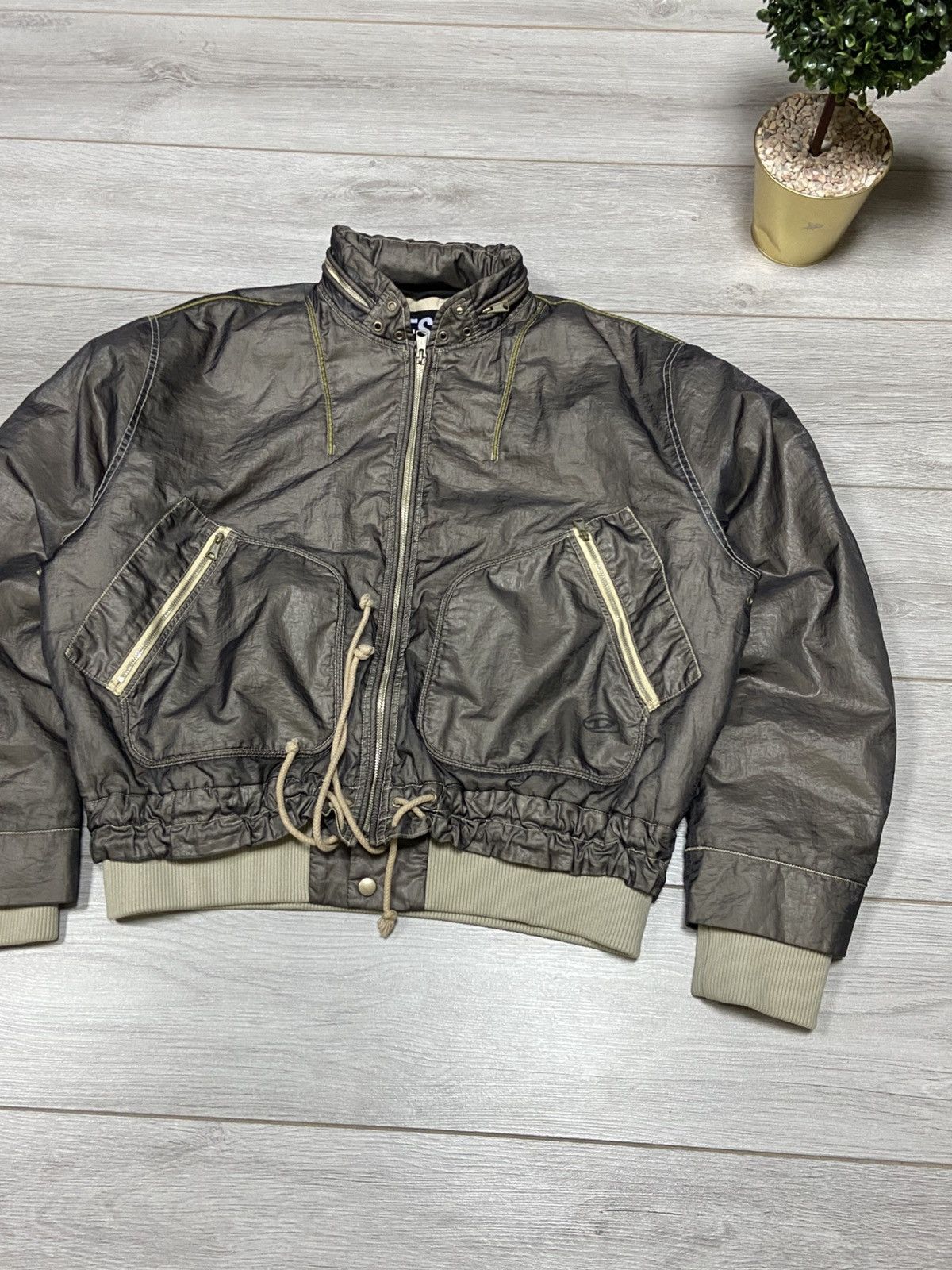 Diesel Diesel vintage Ford style nylon metal bomber MA-1 flyers Size US L / EU 52-54 / 3 - 3 Thumbnail