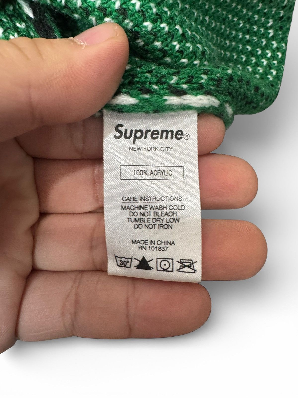 Supreme Supreme Street Sign Knitted Crewneck Size US XL / EU 56 / 4 - 4 Thumbnail