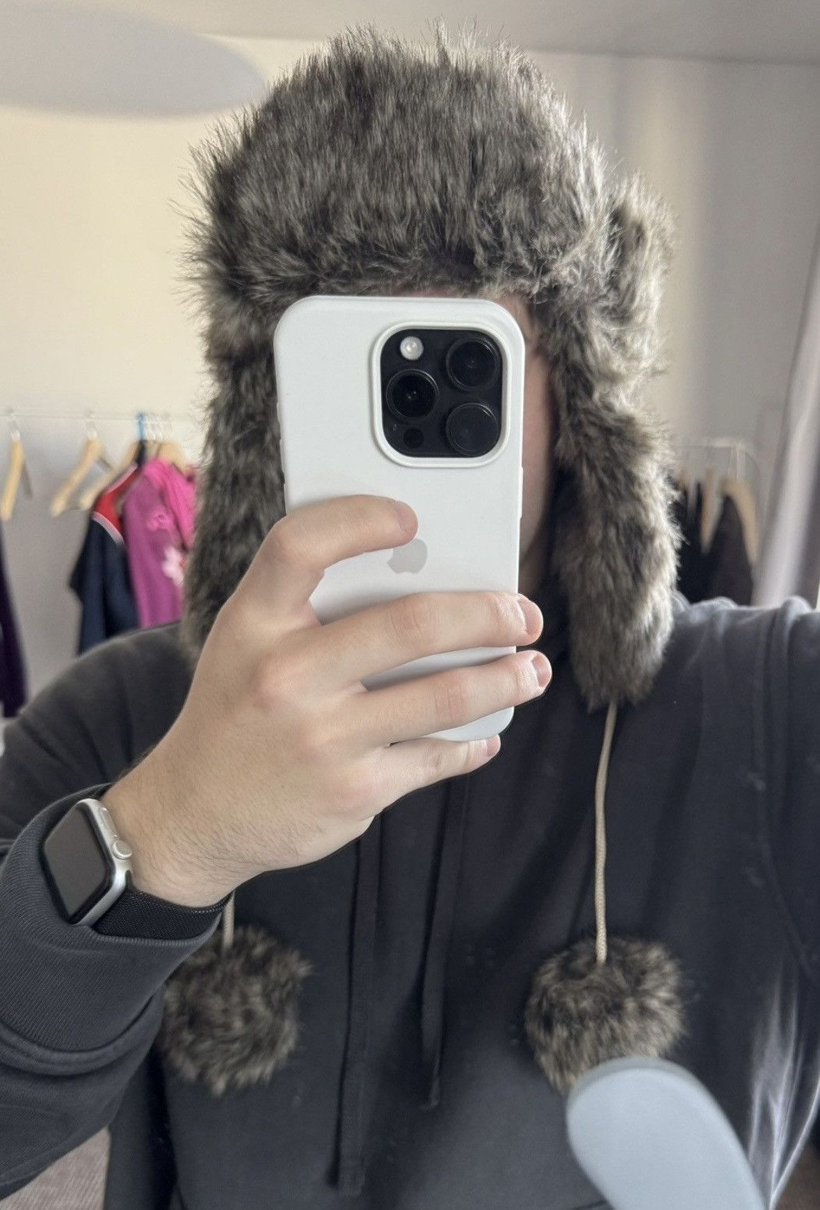 Vintage Y2K HYPE FUZZY MOHAIRE AVIATOR USSR USHANKA HAT Size ONE SIZE - 11 Thumbnail