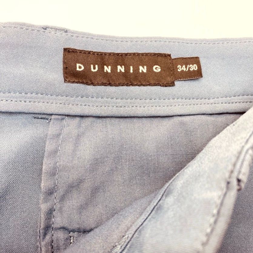 Vintage Dunning Pants Men Blue 34x30 Flat Front Pockets Performance Polyester Spandex Casual Straight Leg Vintage No Size US 34 / EU 50 - 3 Thumbnail
