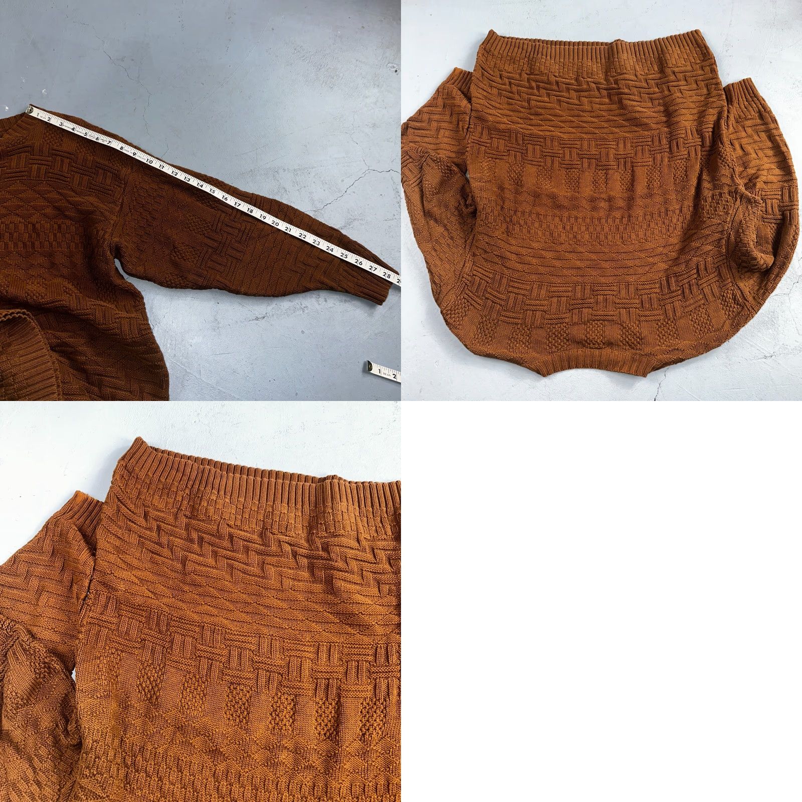 Saks Fifth Avenue VINTAGE Saks Fifth Avenue Cotton Sweater Pullover Mock Neck Mens M Brown Long Sleeve Classic Size US M / EU 48-50 / 2 - 8 Thumbnail