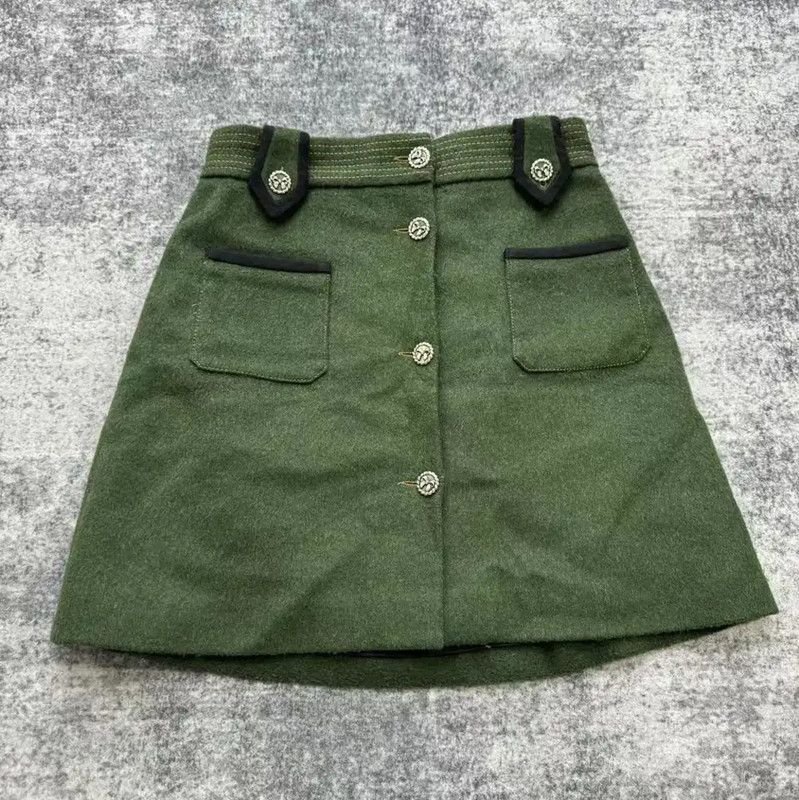 Miu Miu Miu Miu Green Cotton Ladies Skirt 0089 Size 27" / US 4 / IT 40 - 1 Thumbnail