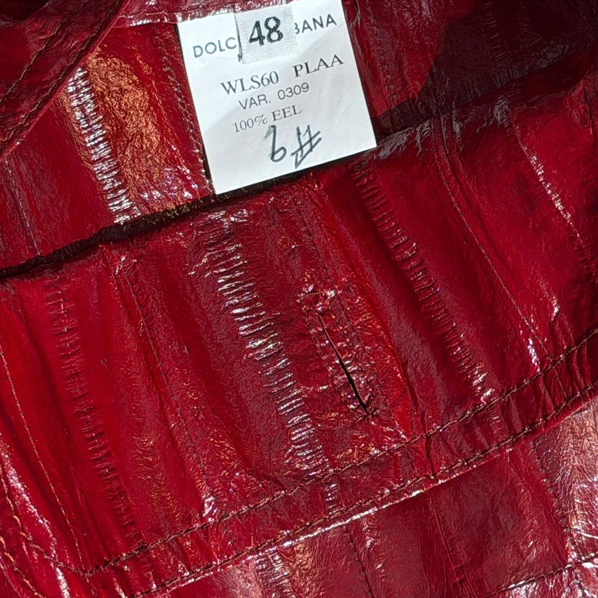 Dolce & Gabbana 100% Eel skin archive runway jacket Size US M / EU 48-50 / 2 - 4 Thumbnail
