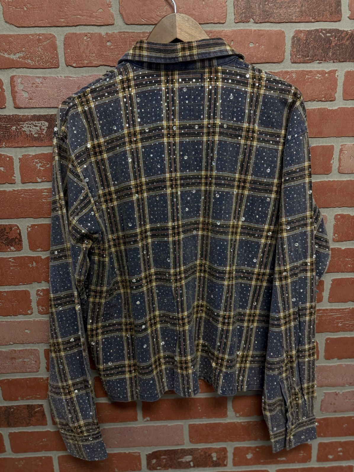 Vale Valley Crystal Flannel Long Sleeve Stones Size S (NEW) 💎 Size US S / EU 44-46 / 1 - 5 Thumbnail