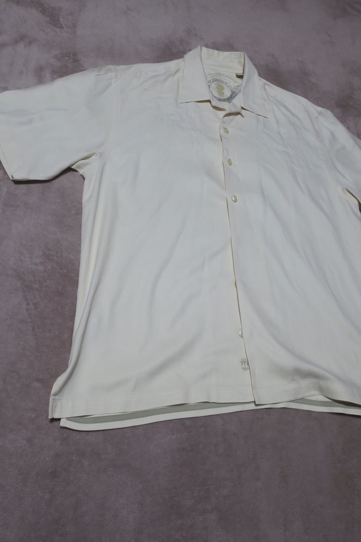 Tommy Bahama All Silk off-White Camp Shirt Size US L / EU 52-54 / 3 - 2 Thumbnail