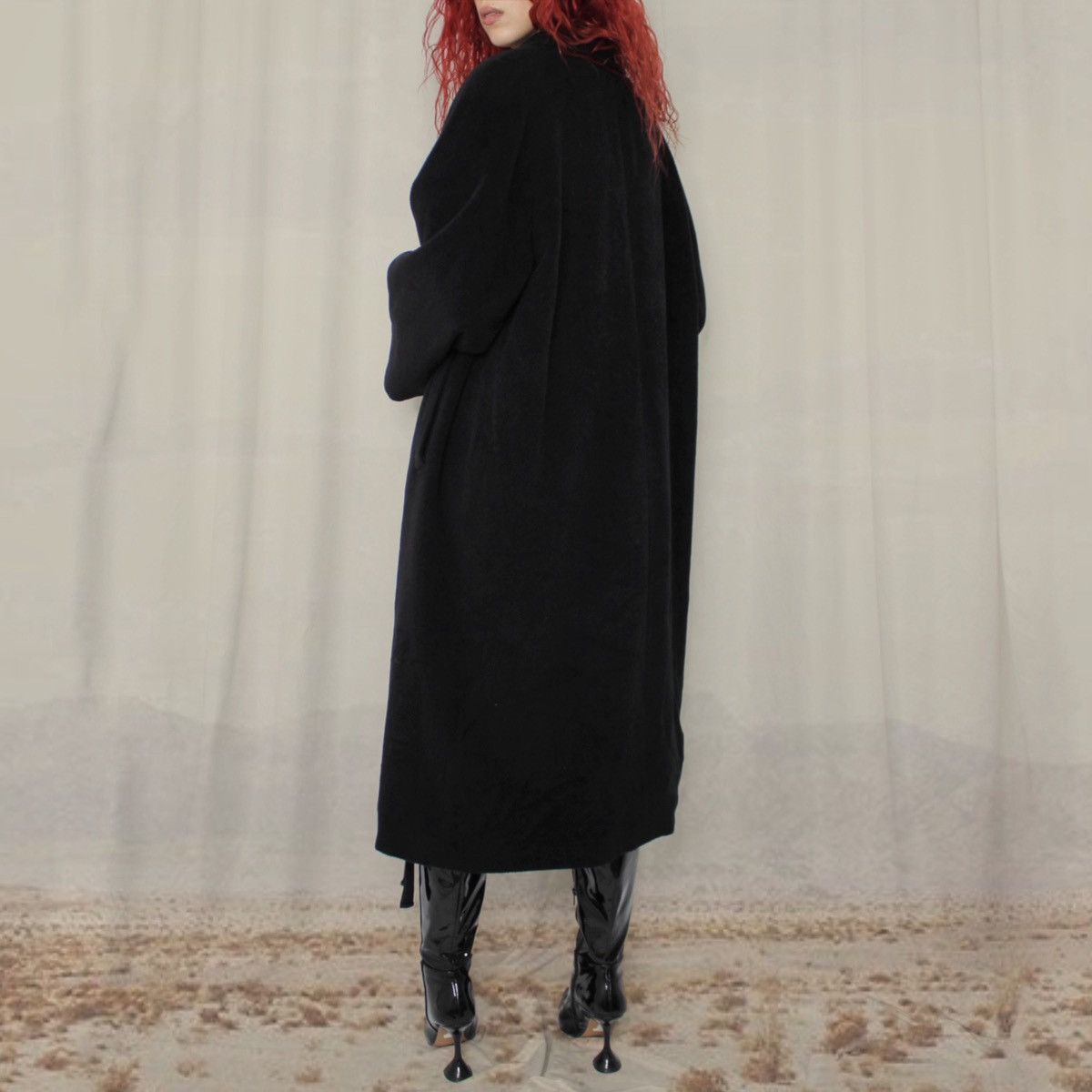 Other 🦝BLACK LONG COAT🦝 Size XL / US 12-14 / IT 48-50 - 3 Thumbnail