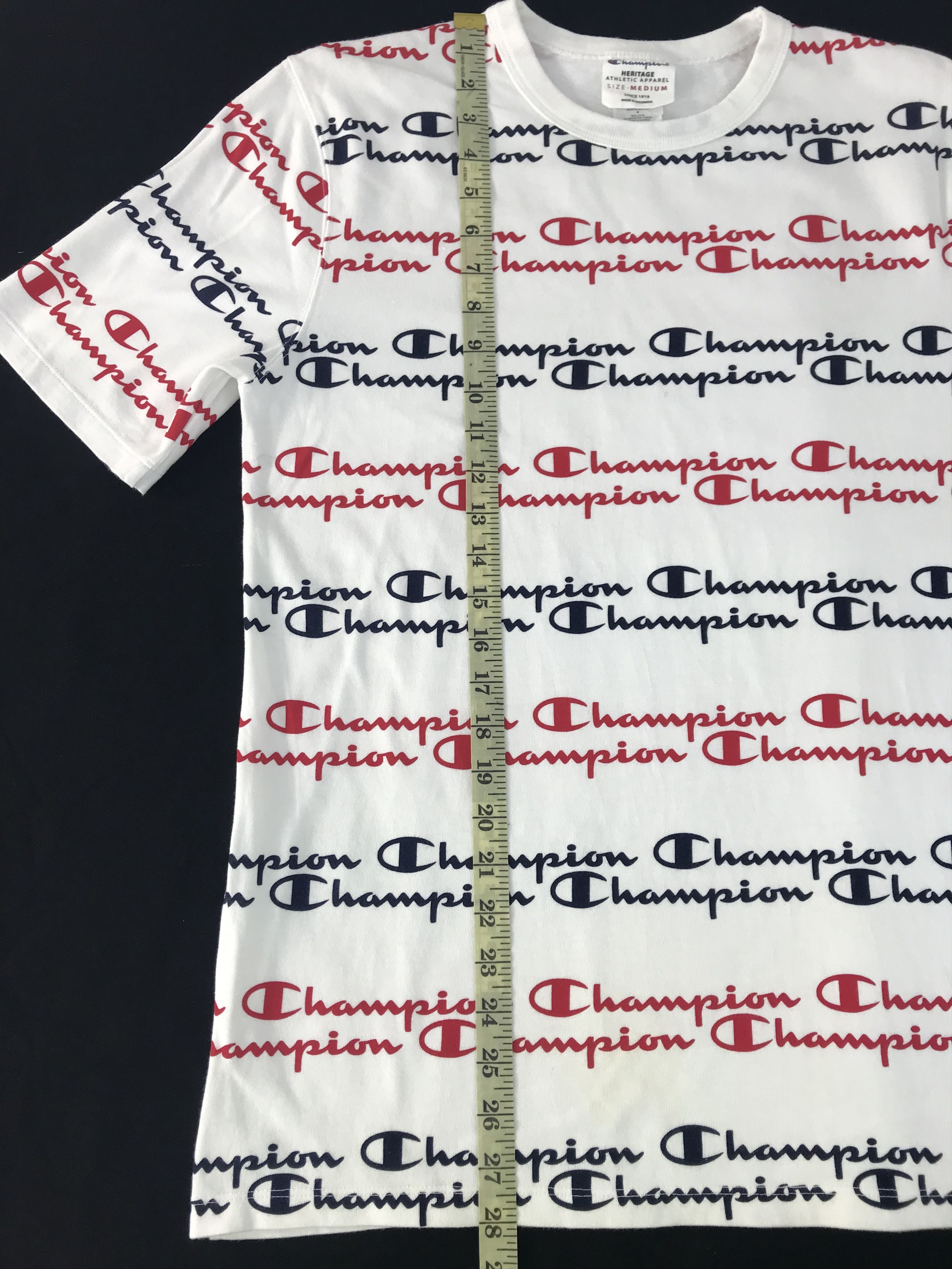 Champion Champion Heritage Athletic Striped Printed Tee T-shirt Size US M / EU 48-50 / 2 - 8 Thumbnail