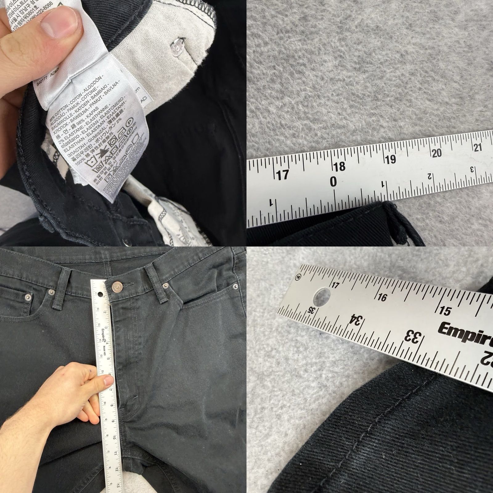 Levi's Levi's 541 Athletic Jeans 38x34 Black Denim Mens Size US 38 / EU 54 - 8 Thumbnail