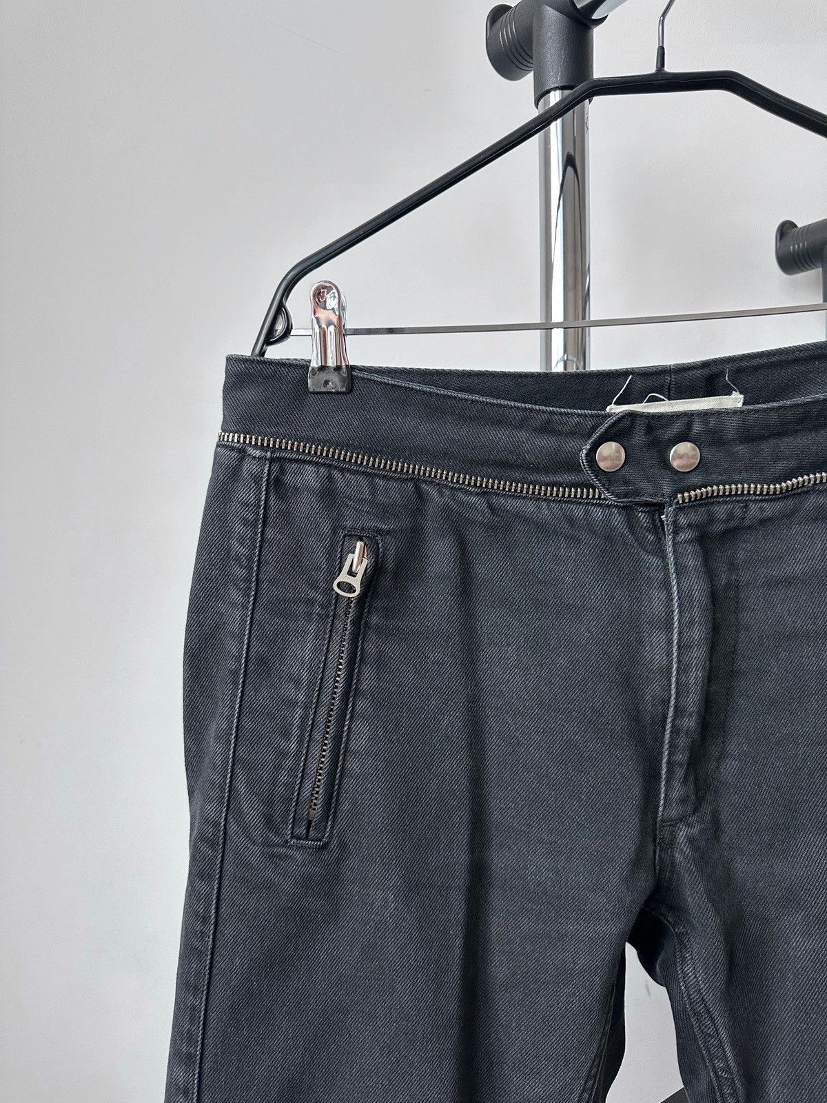 H&M × Isabel Marant FW13 Isabel Marant x H&M Black Washed Denim Biker Jeans Size US 36 / EU 52 - 3 Thumbnail