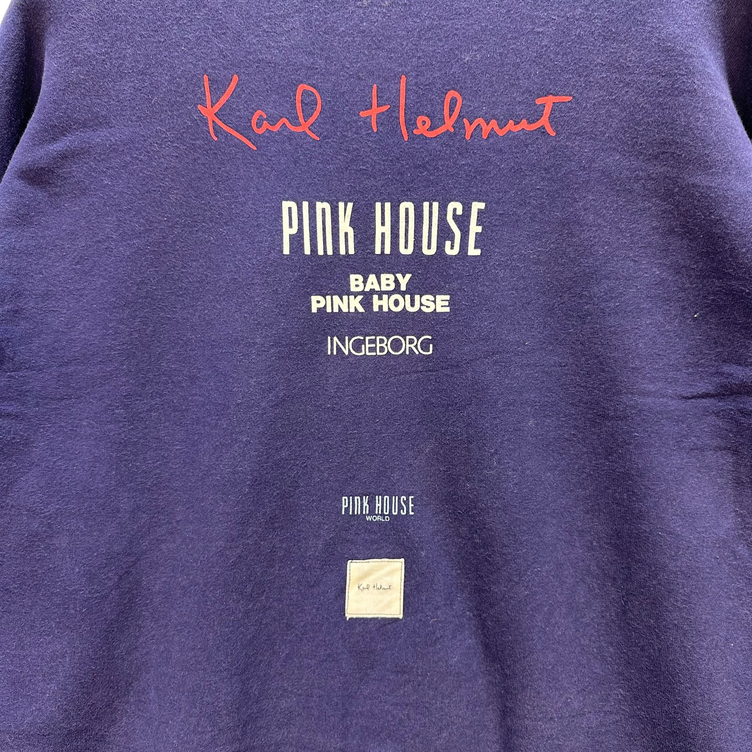 Karl Helmut KARL HELMUT Pink House Big Logo Crewneck Sweatshirt #A4-0076 Size US M / EU 48-50 / 2 - 2 Thumbnail