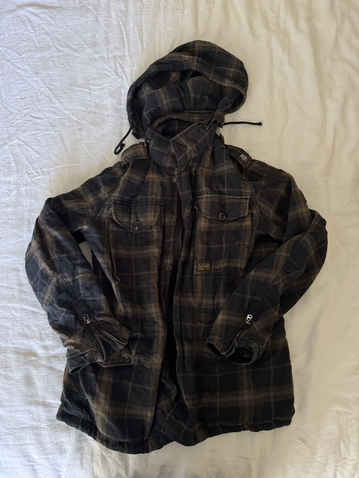 G-Star G Star Raw Plaid Utility Jacket Size US L / EU 52-54 / 3 - 1 Thumbnail