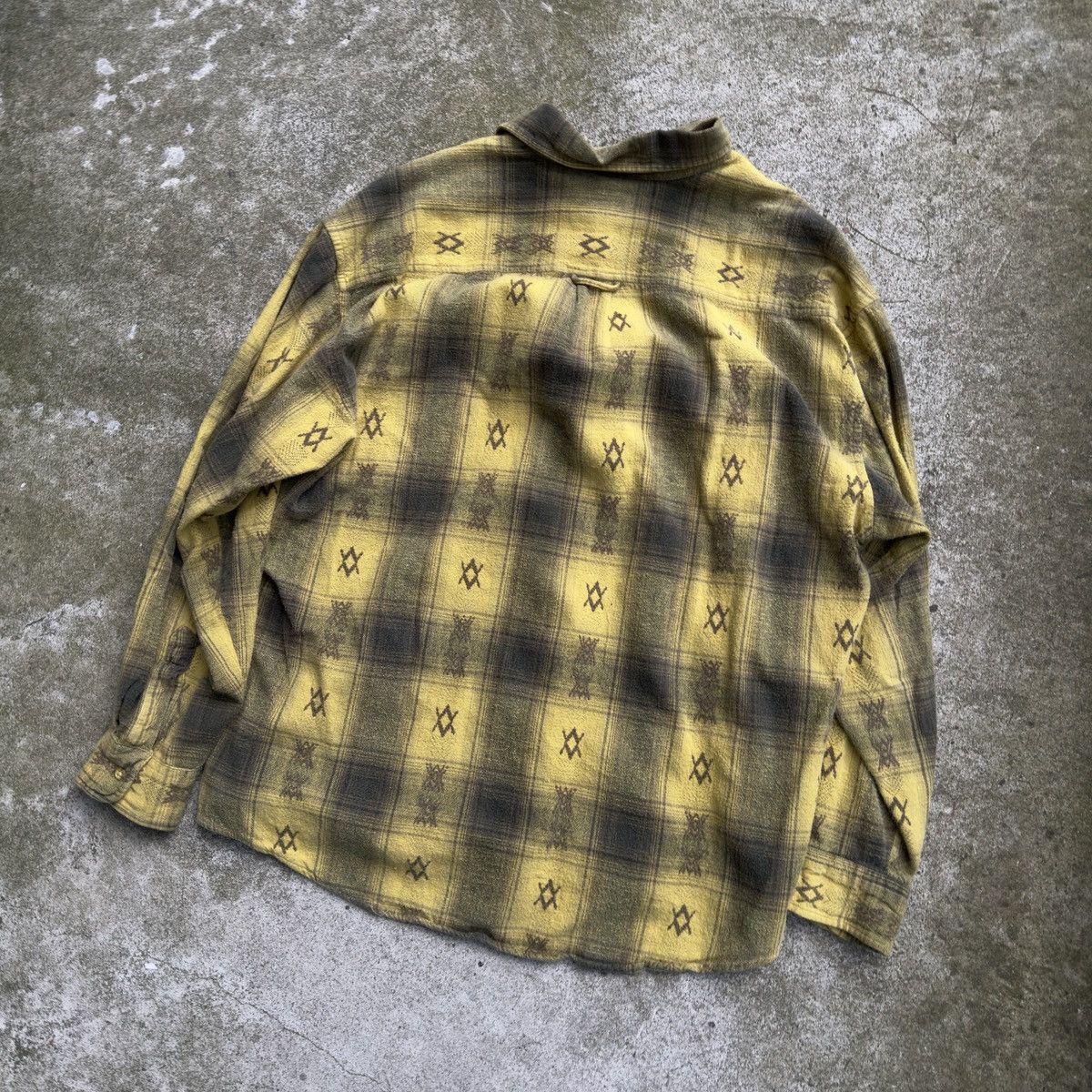 Vintage Faded Plaid Flannel Shirt ERD Grunge Chrome RRL Bode Size US L / EU 52-54 / 3 - 6 Thumbnail