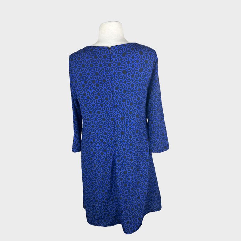 Vintage Peach Love California Geometric Print Shift Dress | Medium Size M / US 6-8 / IT 42-44 - 4 Thumbnail