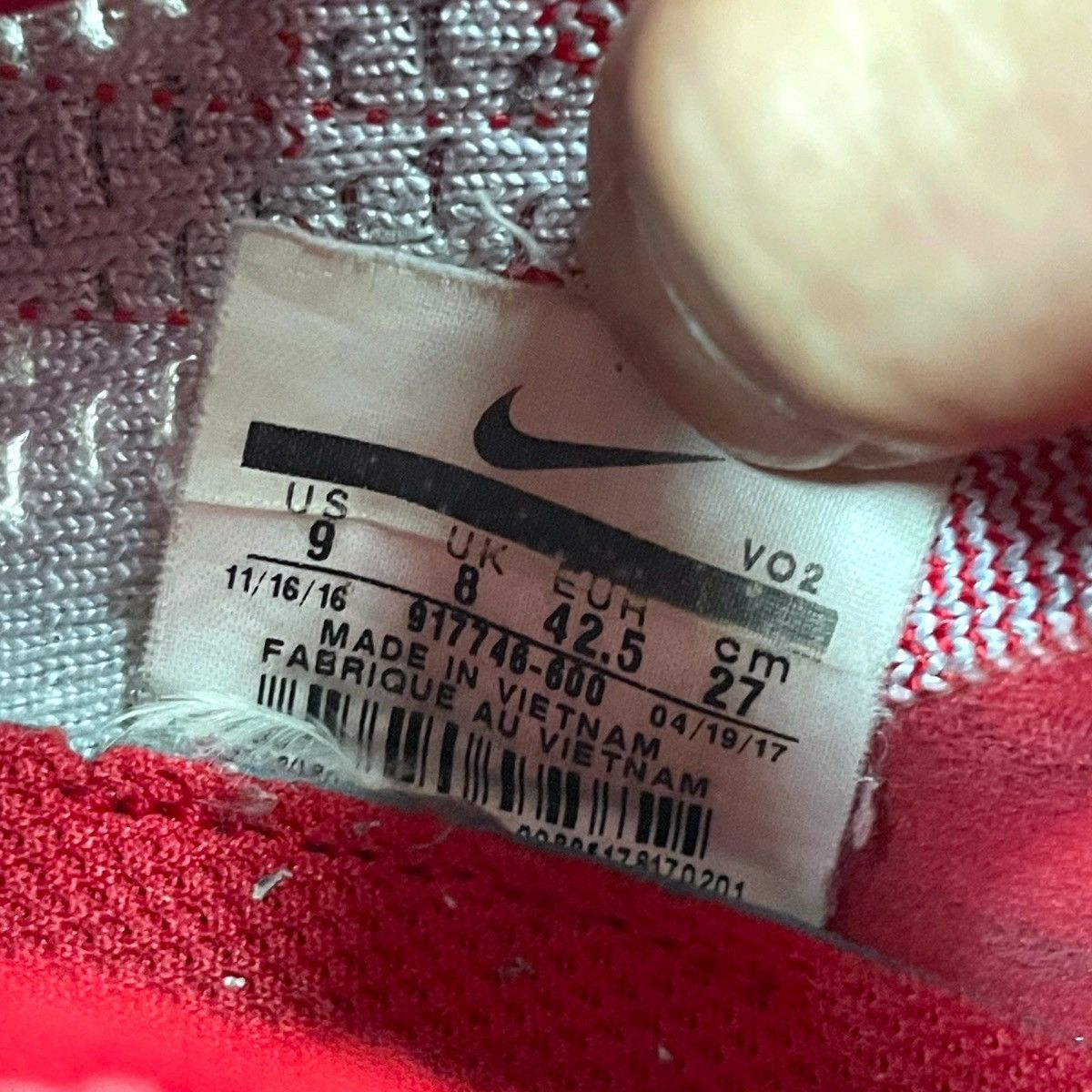 Nike Nike Dunk Low FLYKNIT "University Red" Size US 9 / EU 42 - 22 Thumbnail