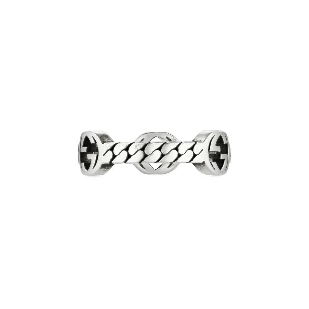Gucci oc11z0126 Size: 10 / Interlocking G Ring Sterling Silver. Size ONE SIZE - 5 Thumbnail