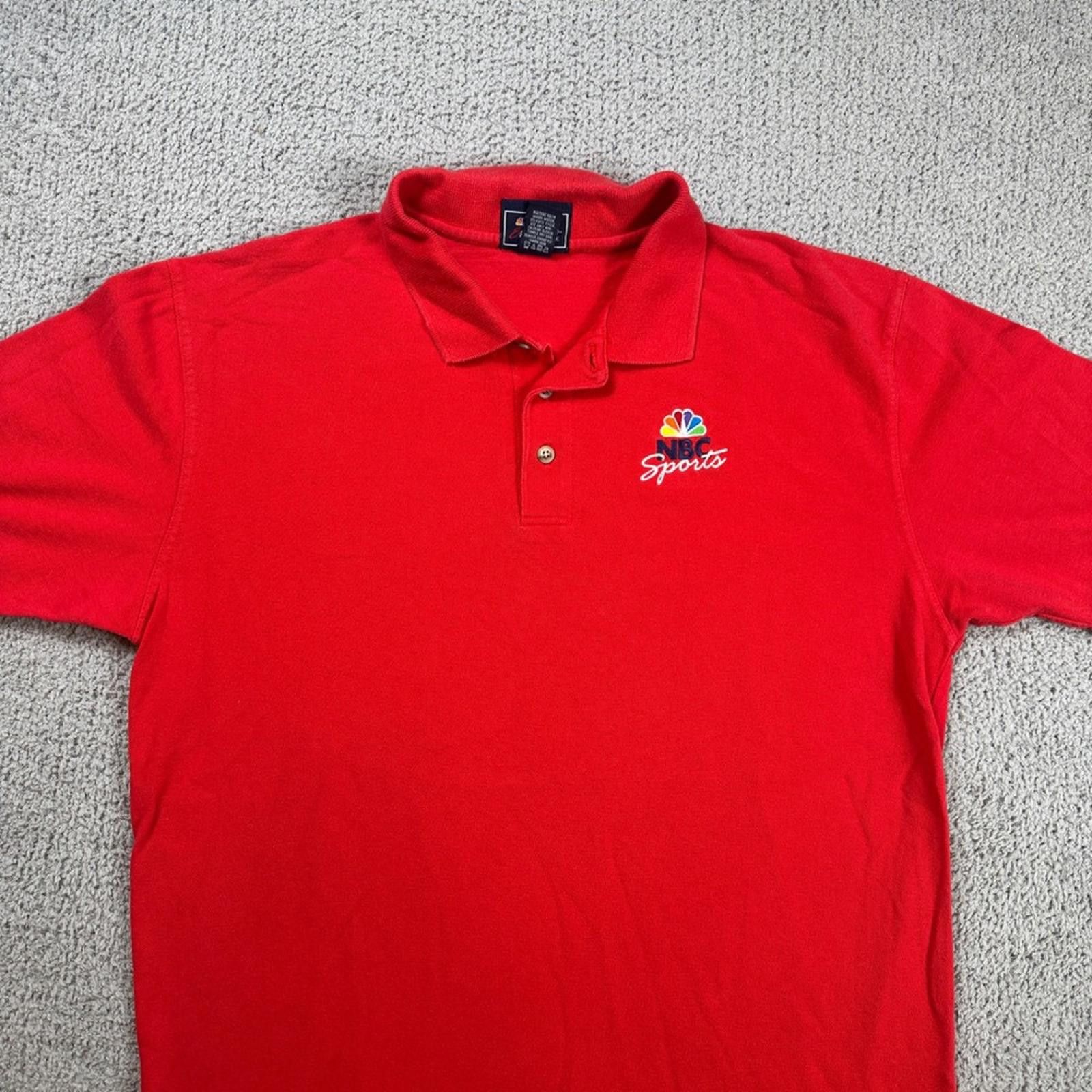Other NBC Sports Red Short Sleeve Polo Shirt Men's Large Logo Golf Size US L / EU 52-54 / 3 - 6 Thumbnail