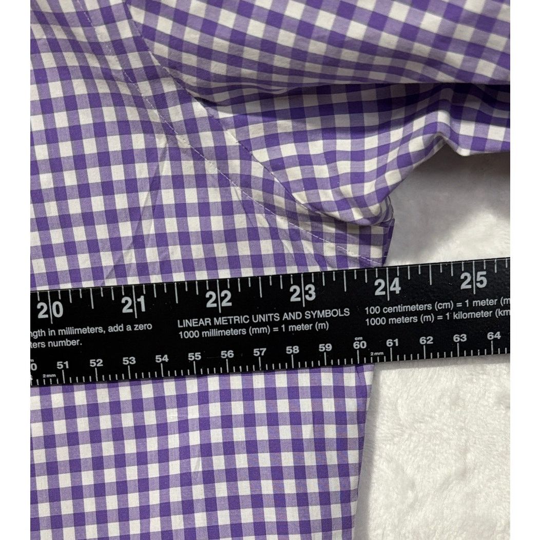 Ralph Lauren RALPH LAUREN Men’s Purple-White Check Casual Dress Shirt | L Size US L / EU 52-54 / 3 - 6 Thumbnail