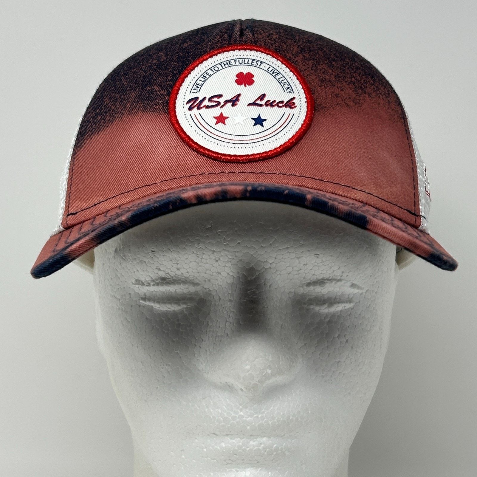 Other Black Clover USA Luck Trucker Hat Baseball Cap Blue Size ONE SIZE - 2 Thumbnail