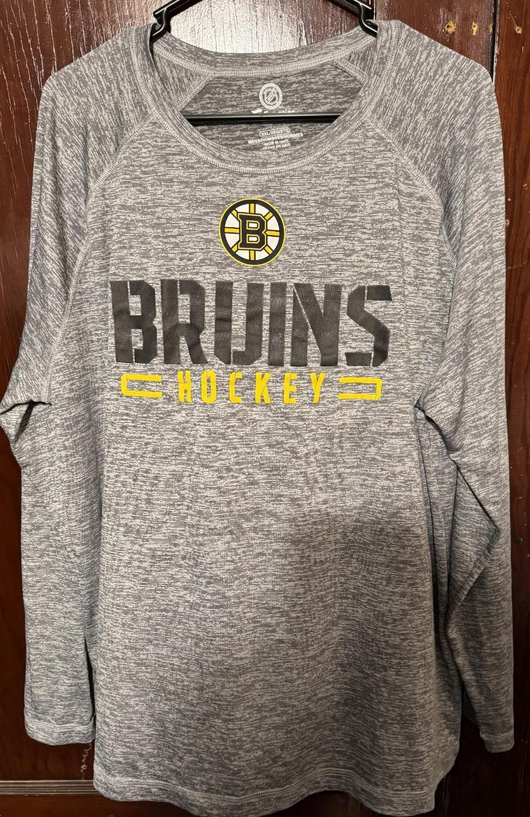 Other Boston Bruins Fanatics Long Sleeve Tee Men's Sz XXL Gray Size ONE SIZE - 1 Thumbnail
