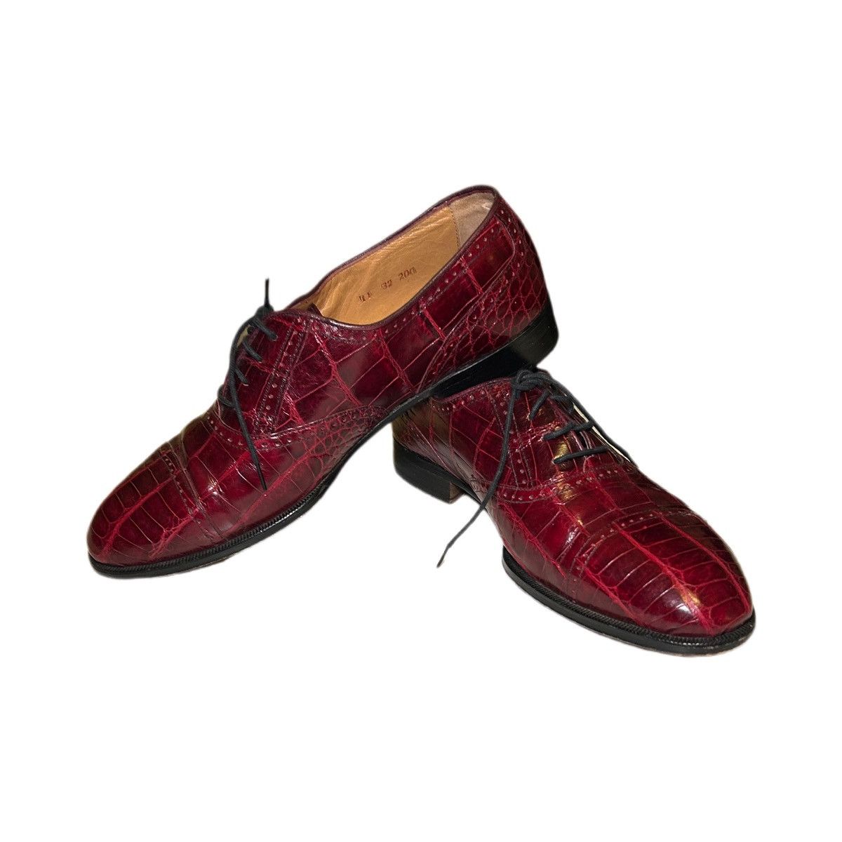 David Eden David Eden Men's Brown Alligator Leather Formal Shoes S 11 Size US 11 / EU 44 - 3 Thumbnail