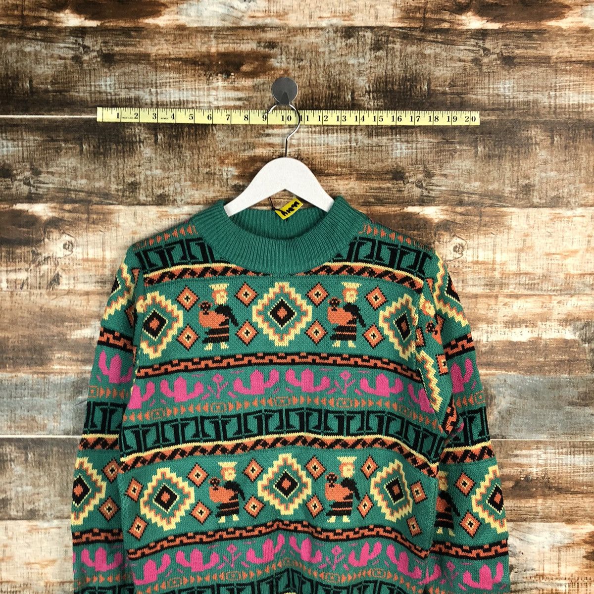 Vintage Japanese Brand art vintage Green Knitwear #A1699 Size US S / EU 44-46 / 1 - 2 Thumbnail