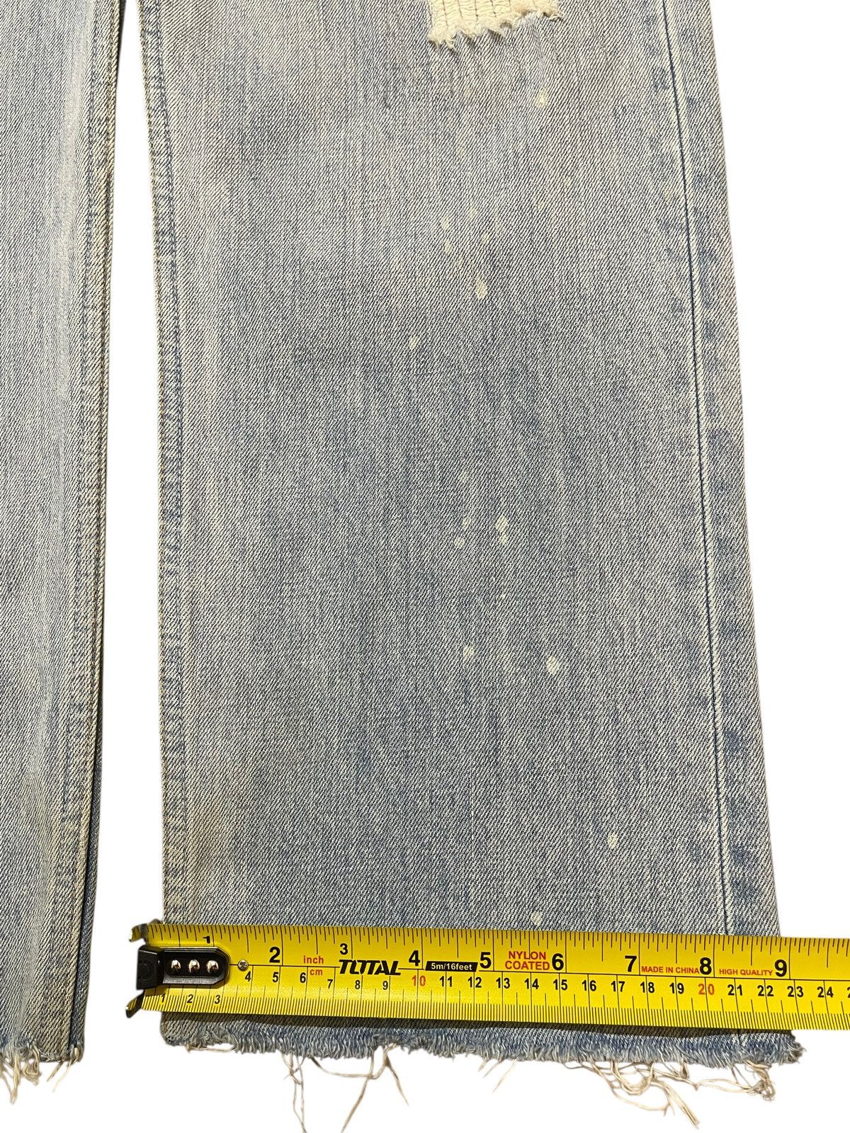 Levi's Vintage 90s Levis 501 Mud Wash Faded Distress Wide Leg Baggy Size US 34 / EU 50 - 17 Thumbnail