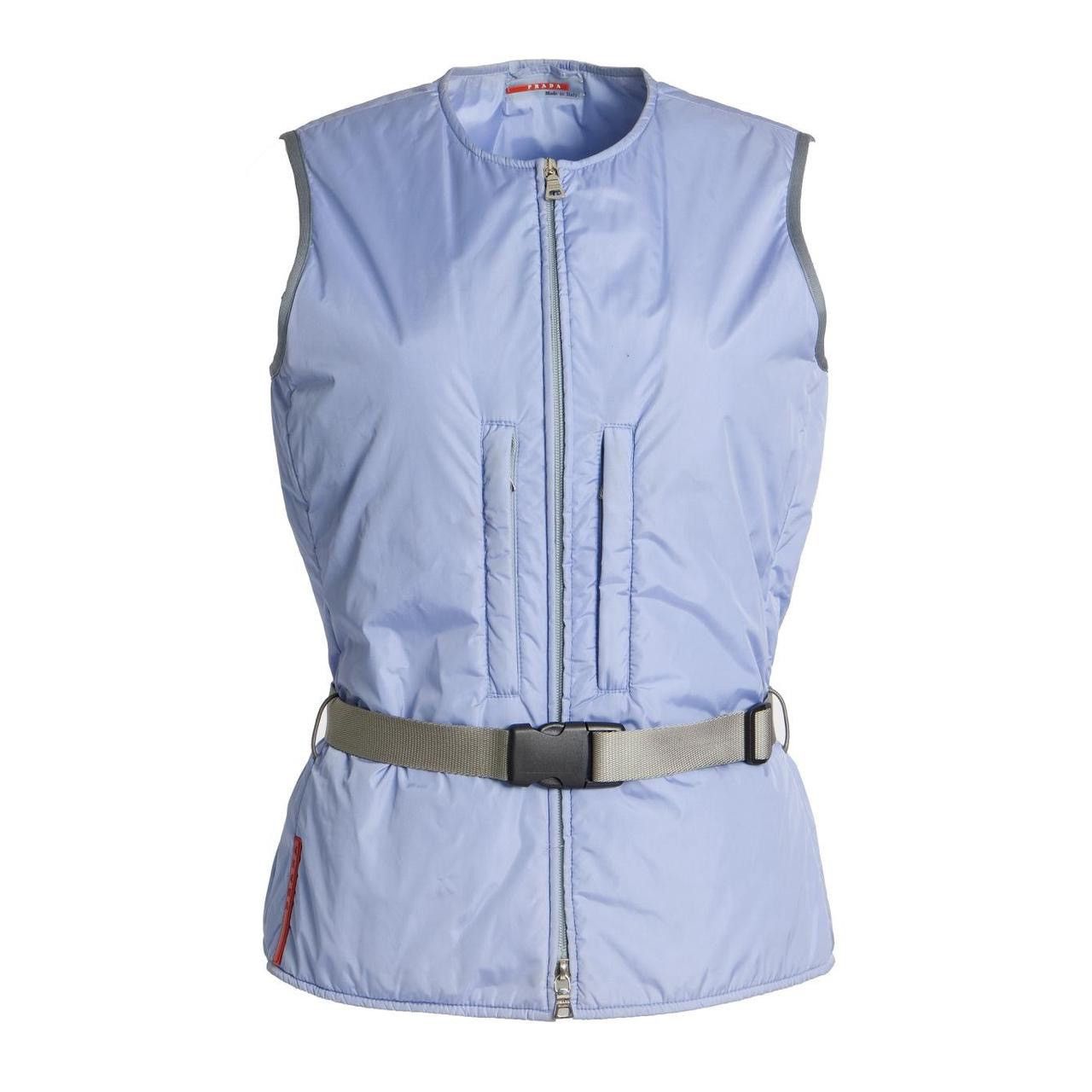 Prada BELTED NYLON VEST Size L / US 10 / IT 46 - 2 Thumbnail