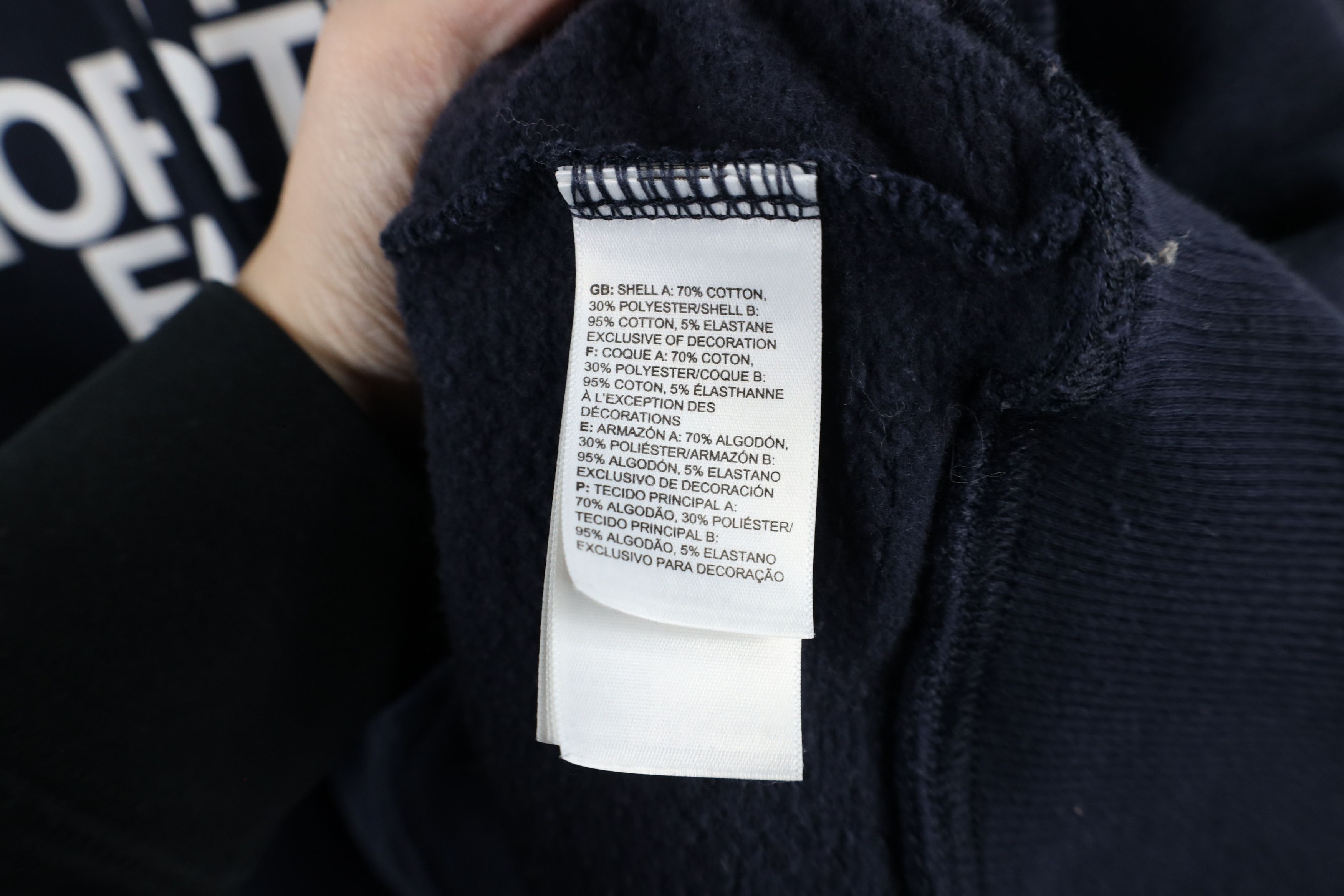 The North Face × Vintage Vintage The North Face Spell Out Big Logo Star Hoodie Blue Size S / US 4 / IT 40 - 10 Thumbnail
