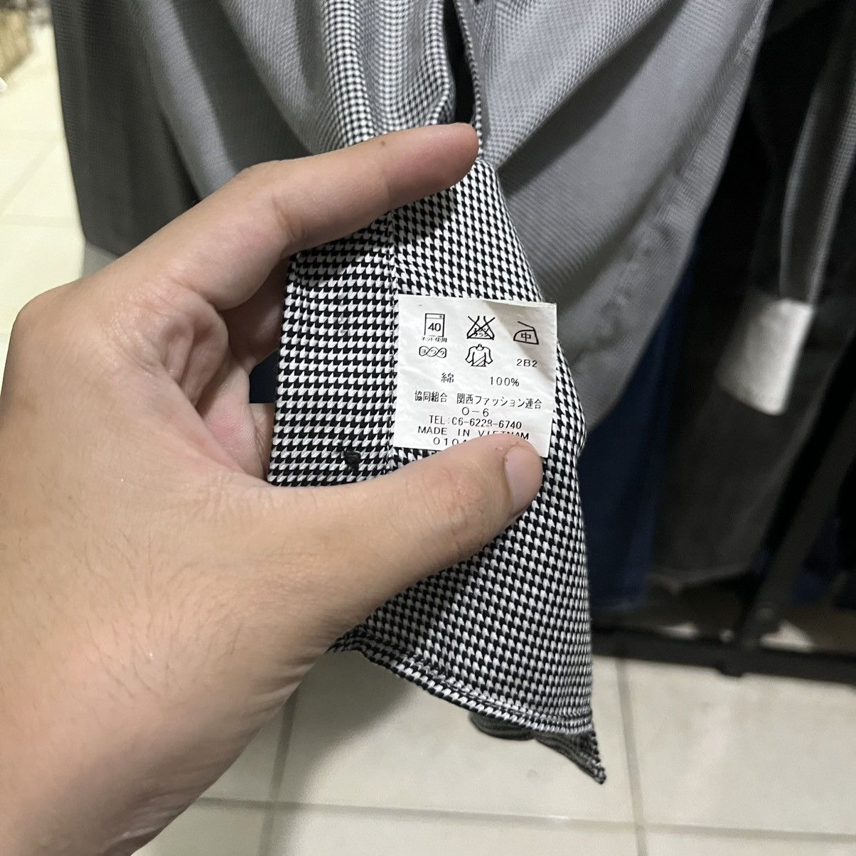Kansai Yamamoto Kansai yamamoto Gingham Button Long Sleeve Size US XL / EU 56 / 4 - 5 Thumbnail
