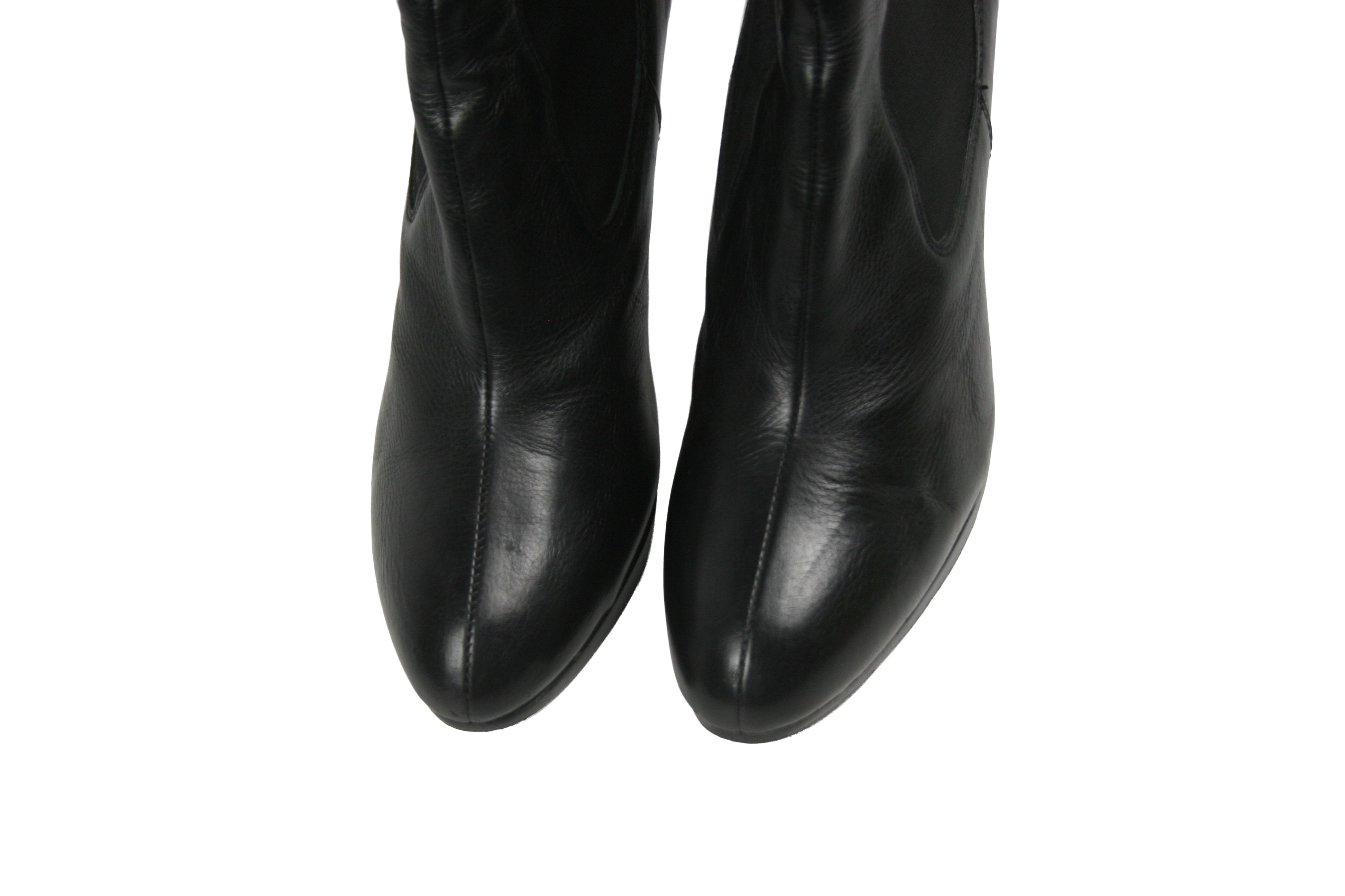 Miu Miu 00S Healed Leather Ankle Boots Vintage Size US 9 / IT 39 - 5 Thumbnail