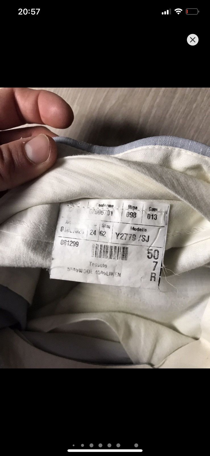 Givenchy Givenchy Gentleman Lana Lino luxury suit Size 50R - 24 Thumbnail