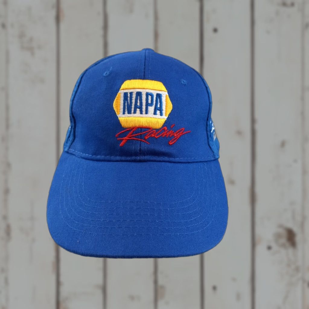 Vintage NAPA Racing Baseball Cap Men's Blue Hook & Loop Adjustable Strap Ball Hat Size ONE SIZE - 1 Thumbnail