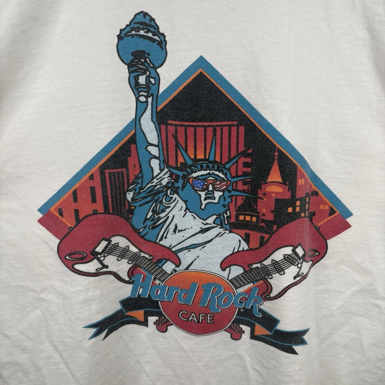 Hard Rock Cafe Vintage 90’s White New York Hard Rock Tee Size X-Large Size US XL / EU 56 / 4 - 3 Thumbnail