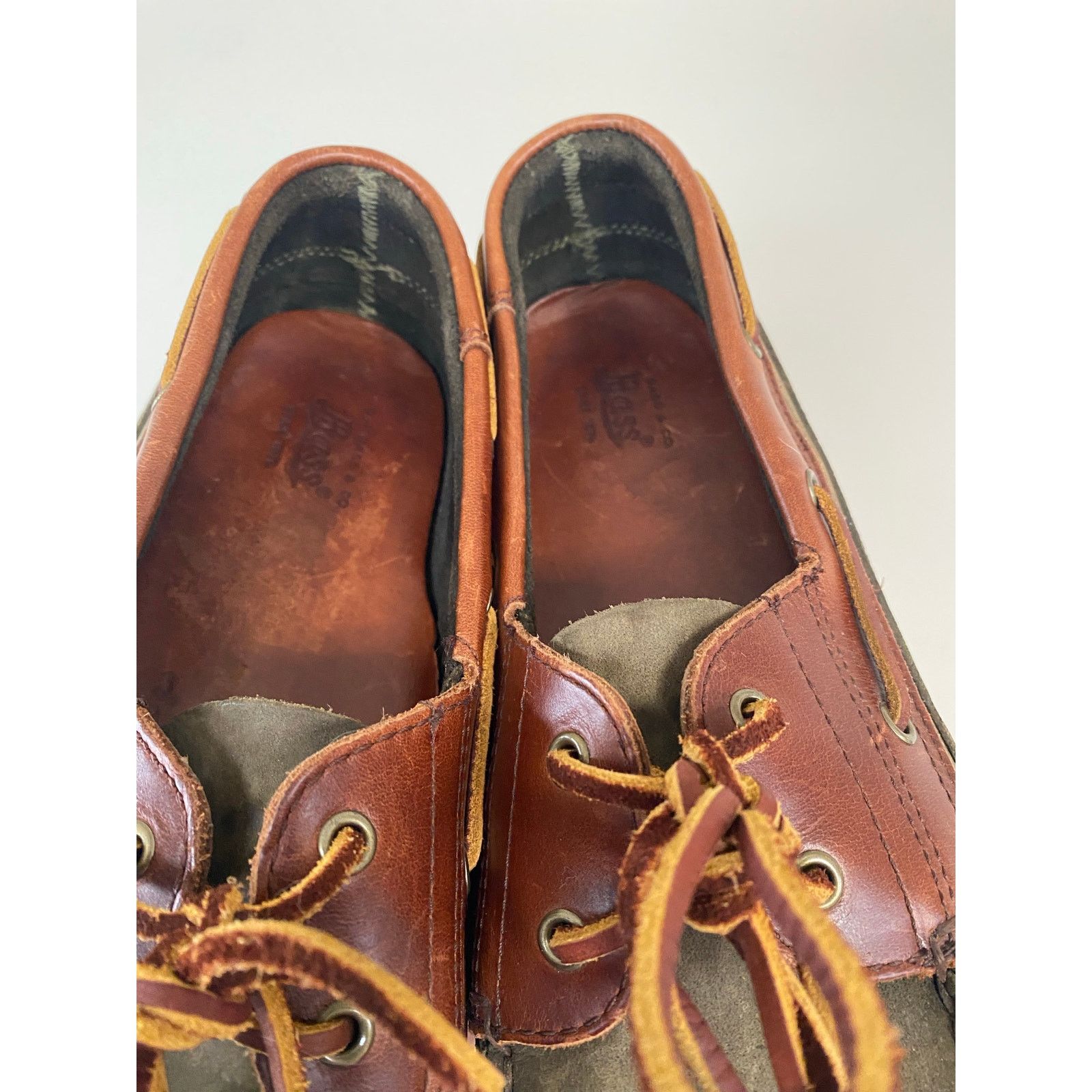 G.H. Bass & Co. GH Bass Co Boat Dock Shoes Size 10.5 Leather Slip-On Lace Up Size US 10.5 / EU 43-44 - 5 Thumbnail