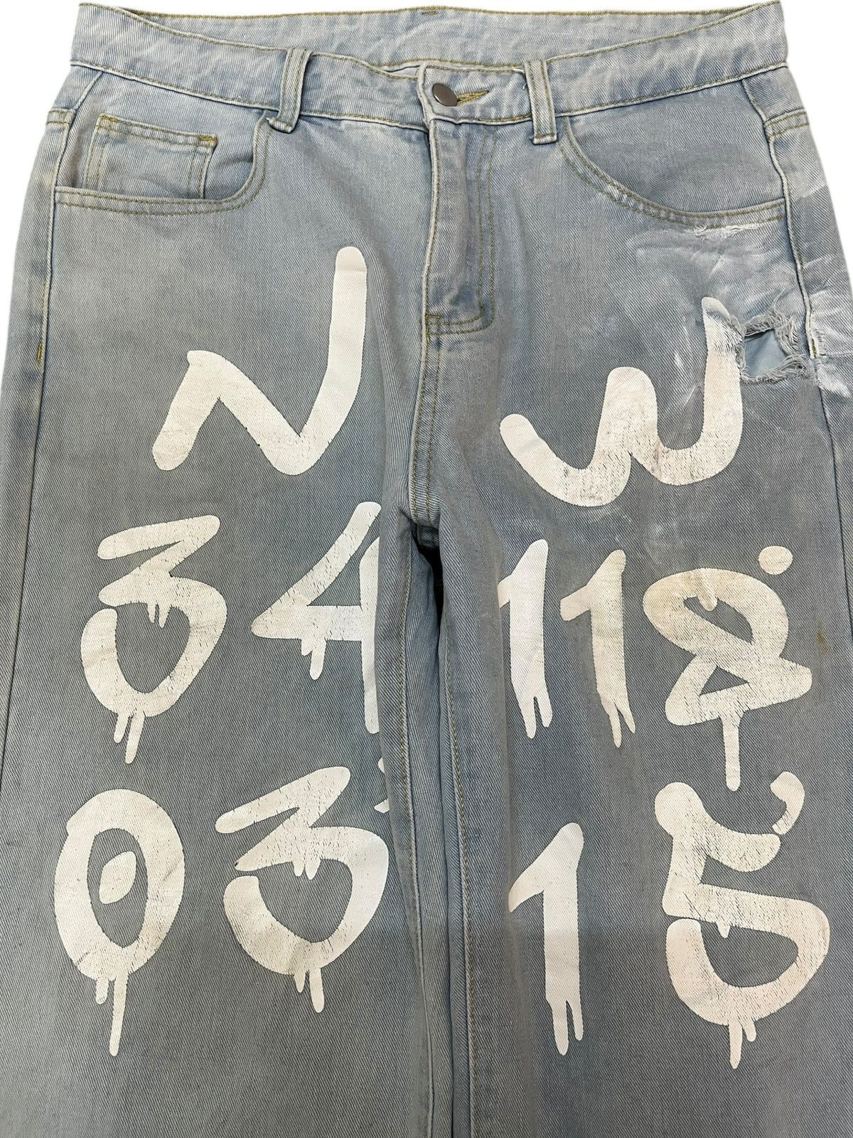 Japanese Brand × Kapital Vintage Japanese Brand Baggy Imprint Denim Size US 32 / EU 48 - 2 Thumbnail