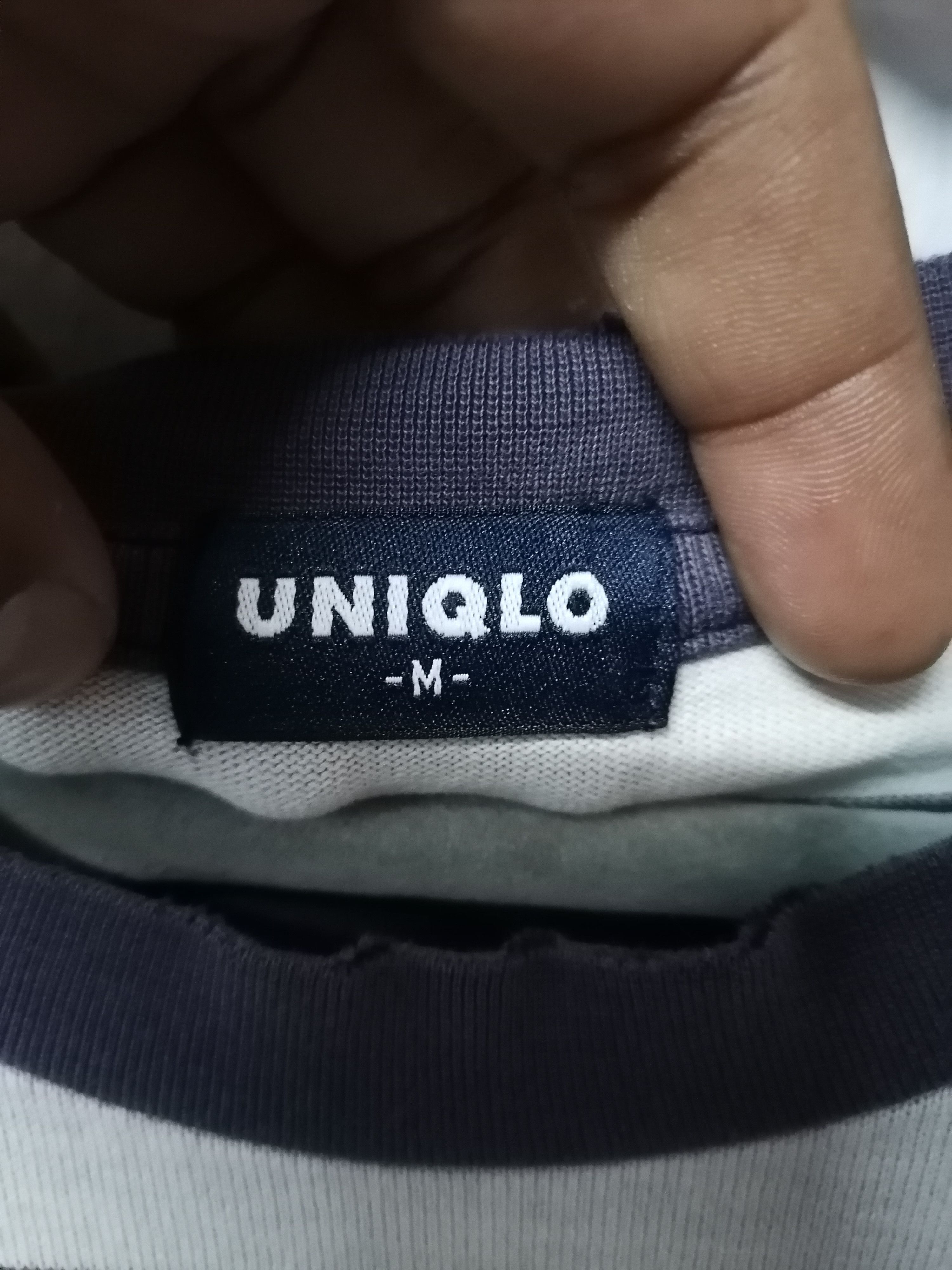 Japanese Brand Trashed Faded Destroy Uniqlo Stripe T-shirt Size US M / EU 48-50 / 2 - 4 Thumbnail