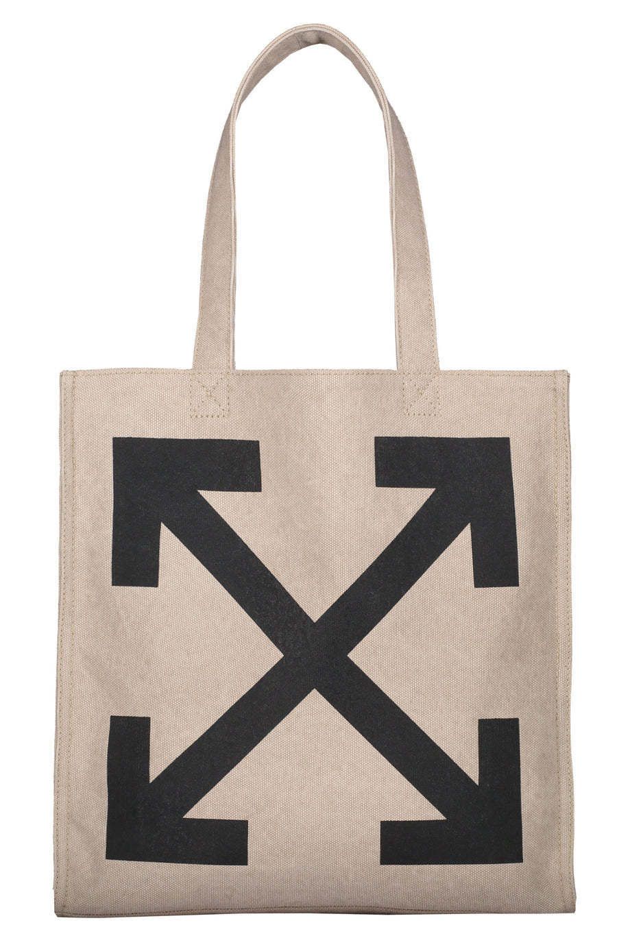 Off-White o1in1s1024 Q:3 / Size: OS / Quote Shopper 40 Bag Black/Beige Size ONE SIZE - 1 Thumbnail