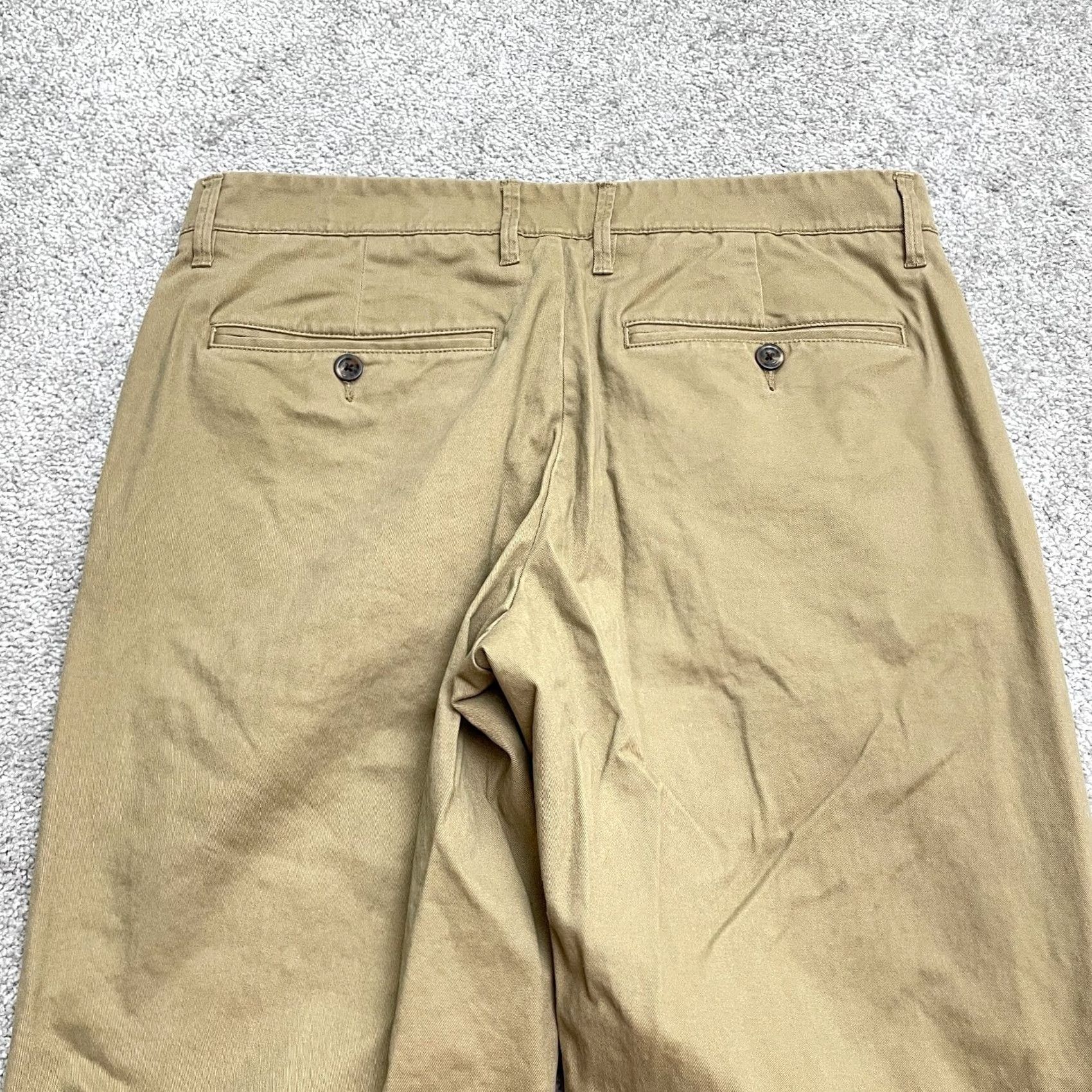 Vintage Goodfellow & Co The Every Wear Chino Pants Mens 32x32 Brown Straight Leg Stretch Size US 32 / EU 48 - 3 Thumbnail