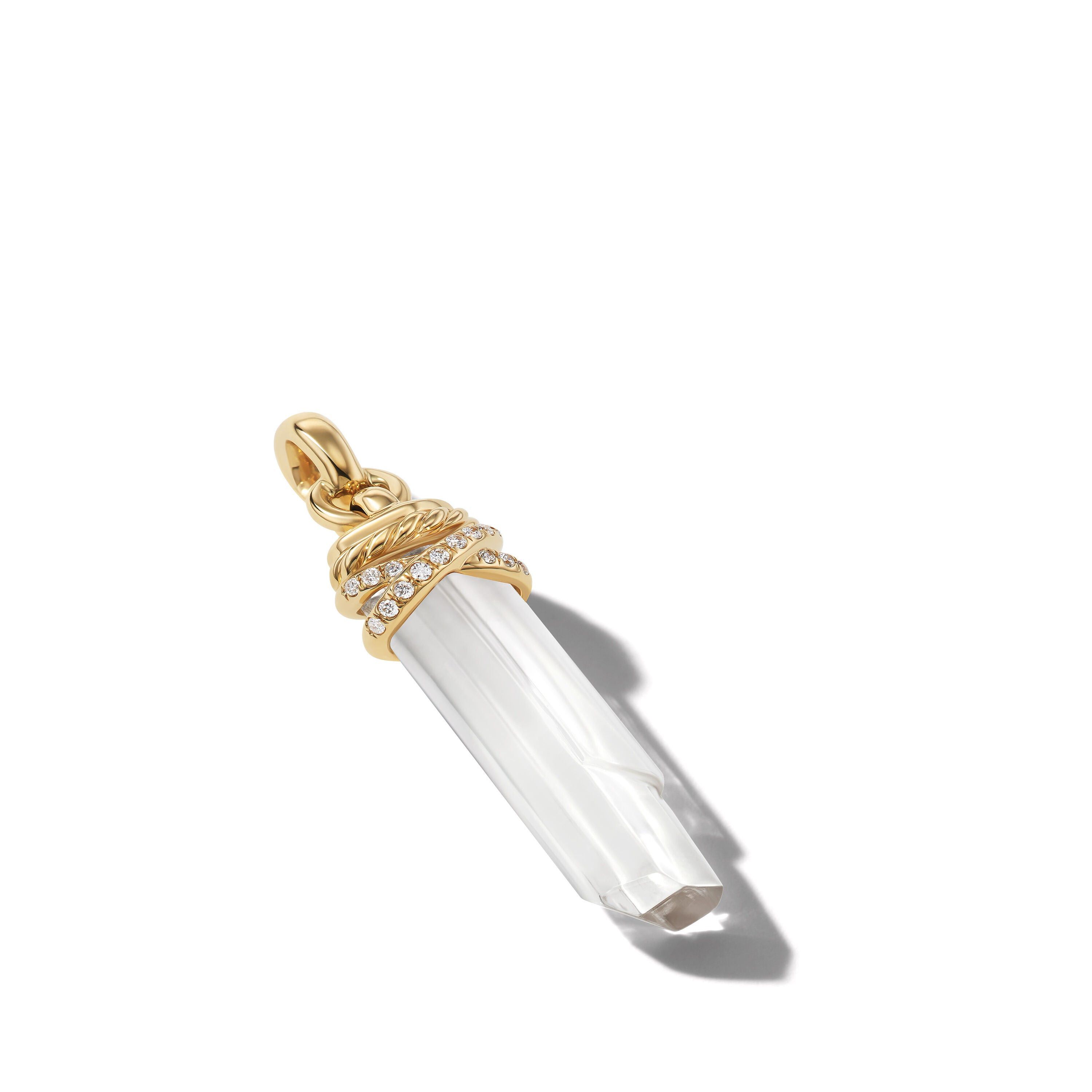 David Yurman o1w1db10625 D17553D Amulet in Crystal 18K Gold & Diamond Size ONE SIZE - 3 Thumbnail