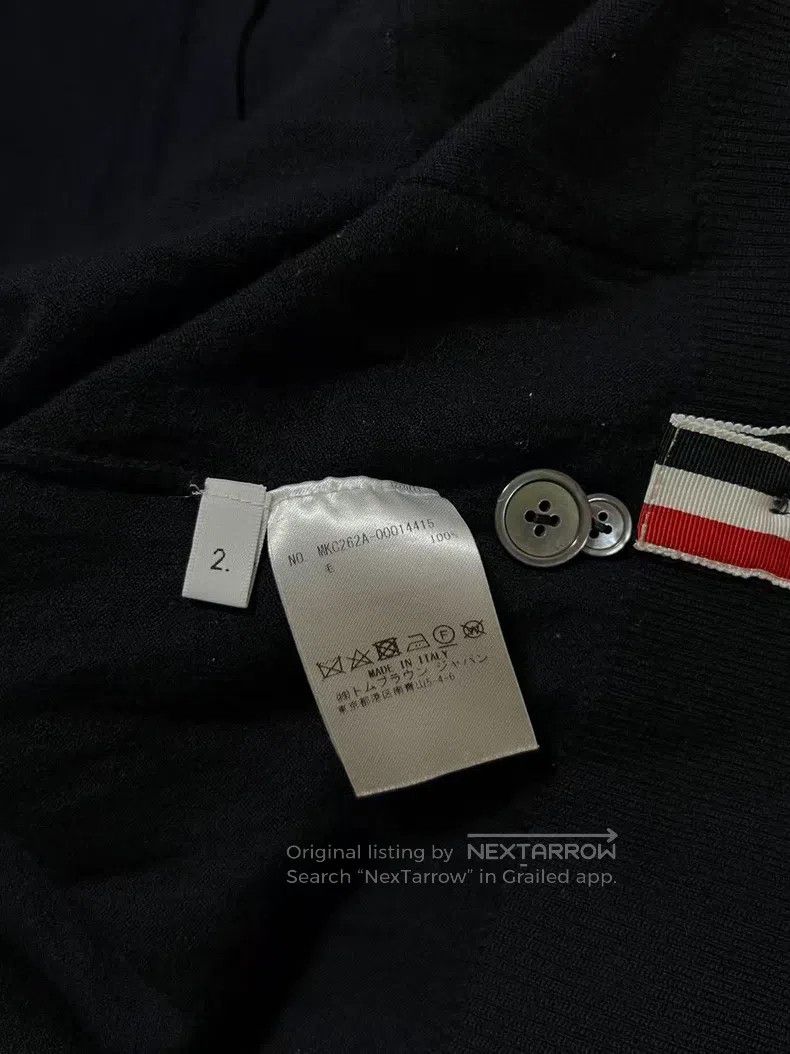 Thom Browne Thom Browne Blue and grey wool sweater Size US M / EU 48-50 / 2 - 2 Thumbnail