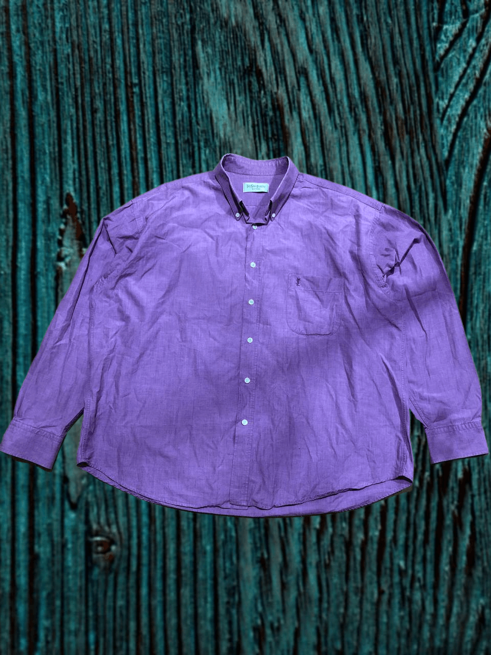 Yves Saint Laurent Mens Long Sleeve Shirt Yves Saint Laurent Cotton Size US XXL / EU 58 / 5 - 1 Thumbnail