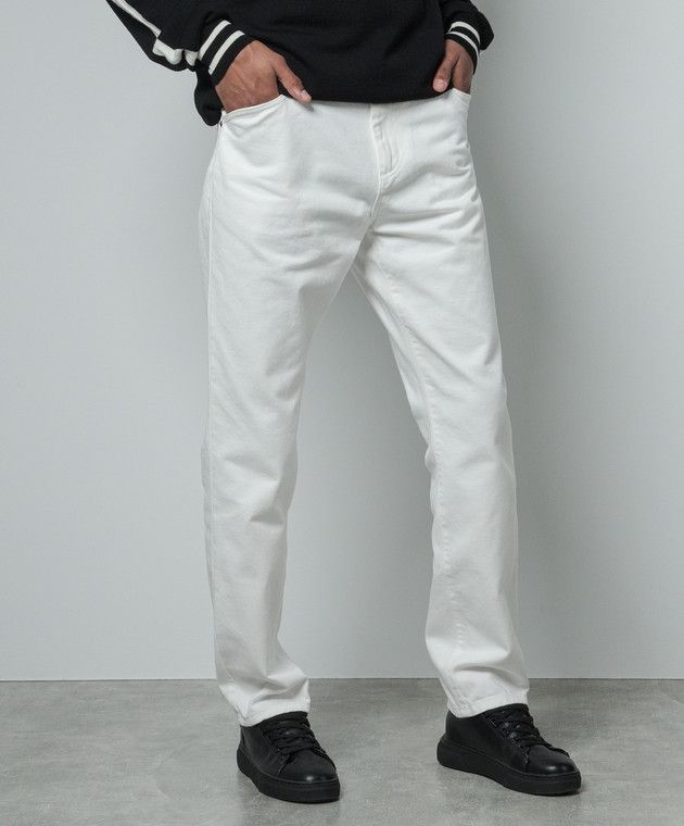 Balmain o1y0426 Denim Pant in White Size US 31 - 2 Thumbnail