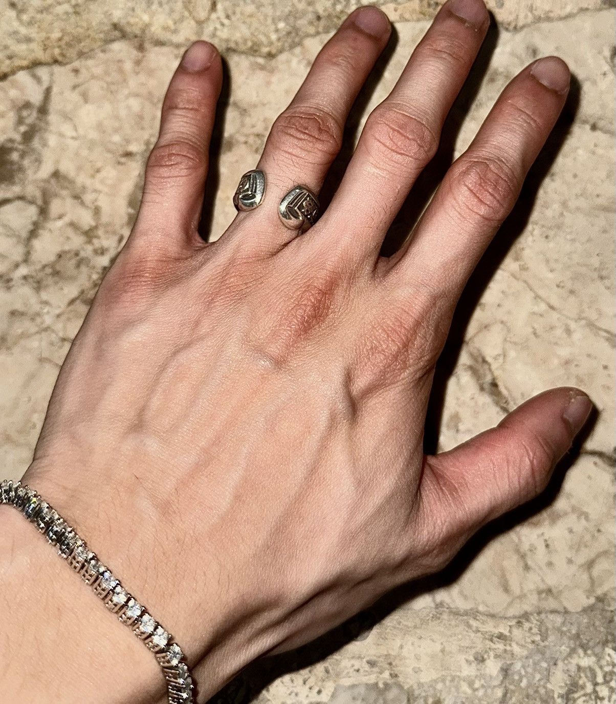 Chrome Hearts Chrome Hearts - Scroll - Label Ring (SIZE 7) Size ONE SIZE - 13 Thumbnail