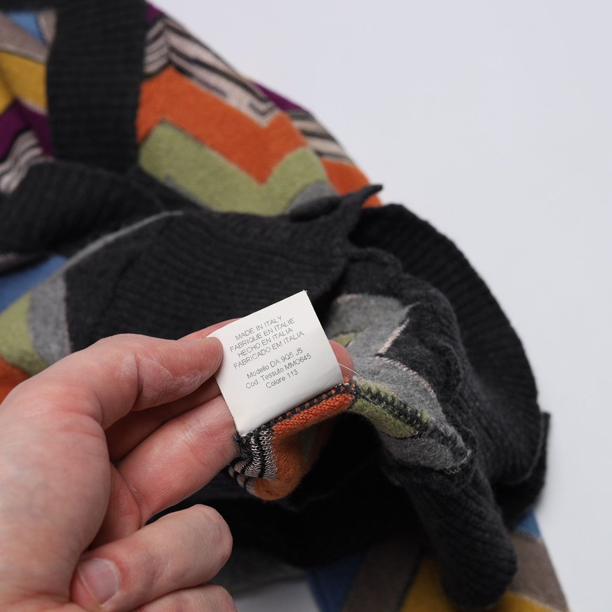 Missoni Missoni M Wool Viscose Multicolor Cardigan Sweater Mesh Size M / US 6-8 / IT 42-44 - 10 Thumbnail