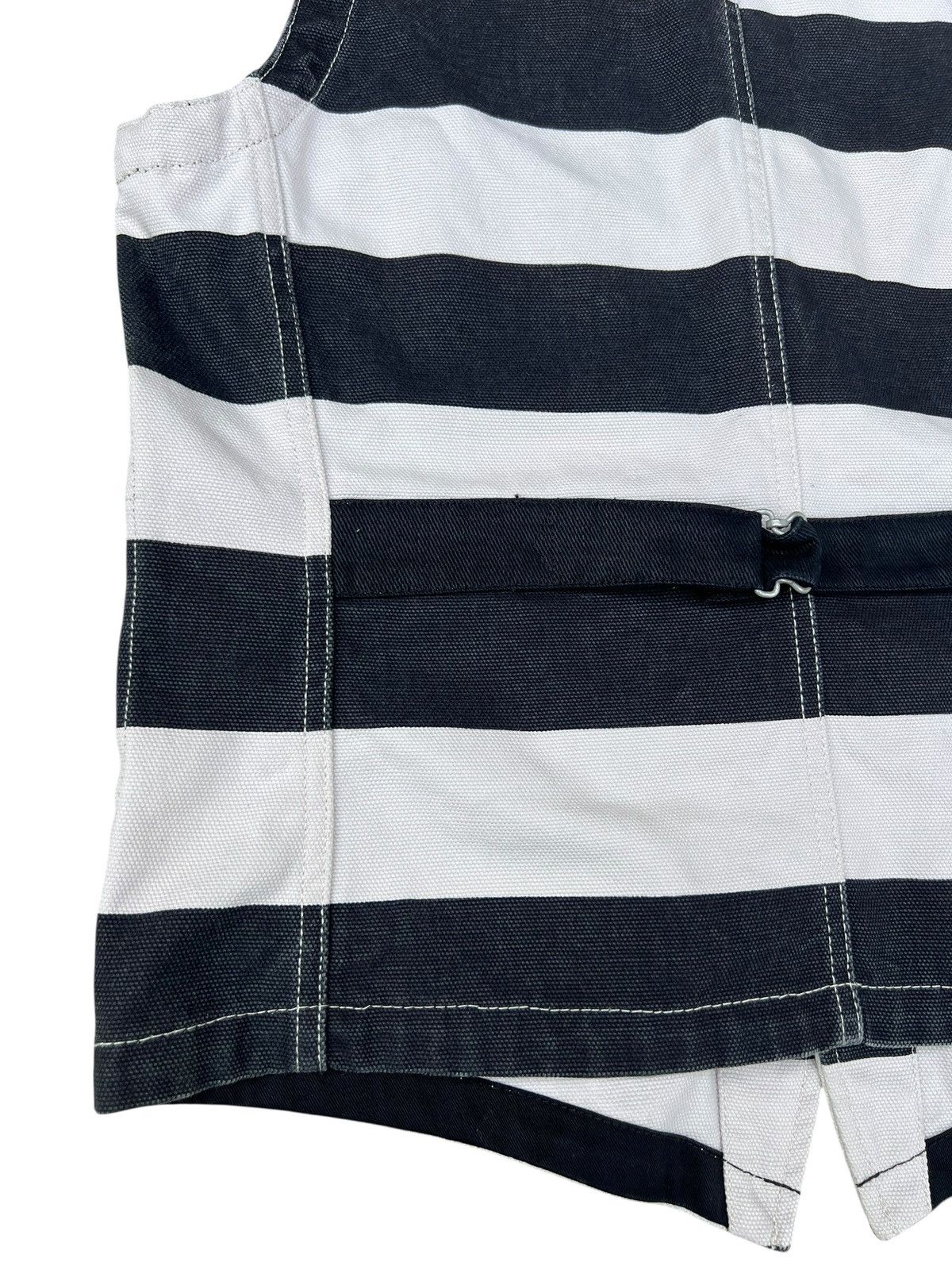 Vanson Leathers Vanson Cottons Jailer Border Striped Cotton Canvas Vest Size US S / EU 44-46 / 1 - 17 Thumbnail