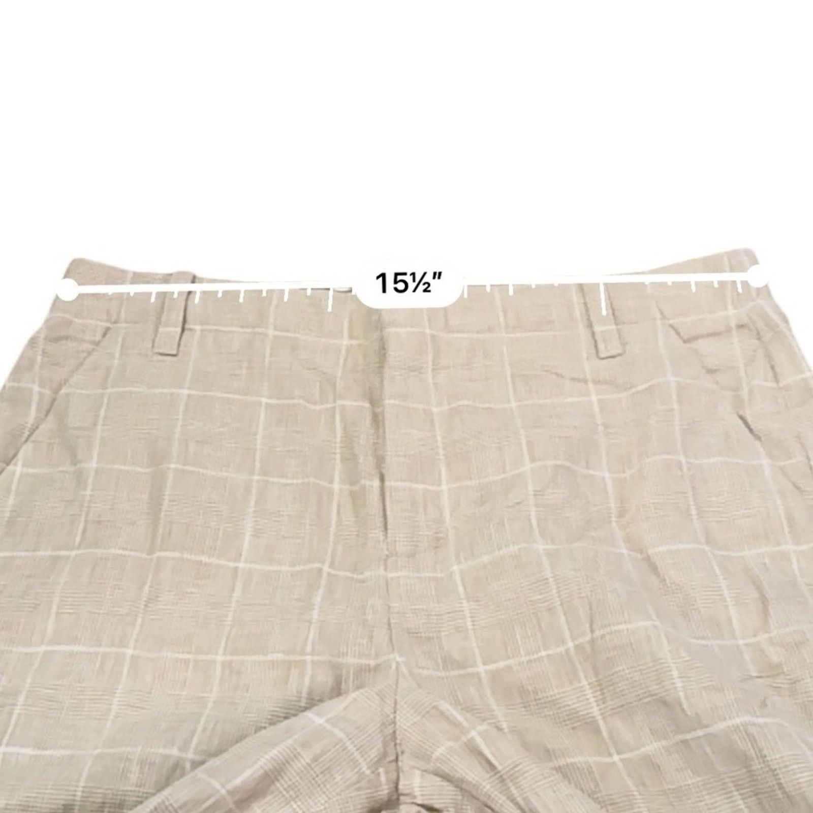 Madewell Madewell Mid-Rise Straight Leg Pants in Plaid Linen Blend Size 28" / US 6 / IT 42 - 11 Thumbnail