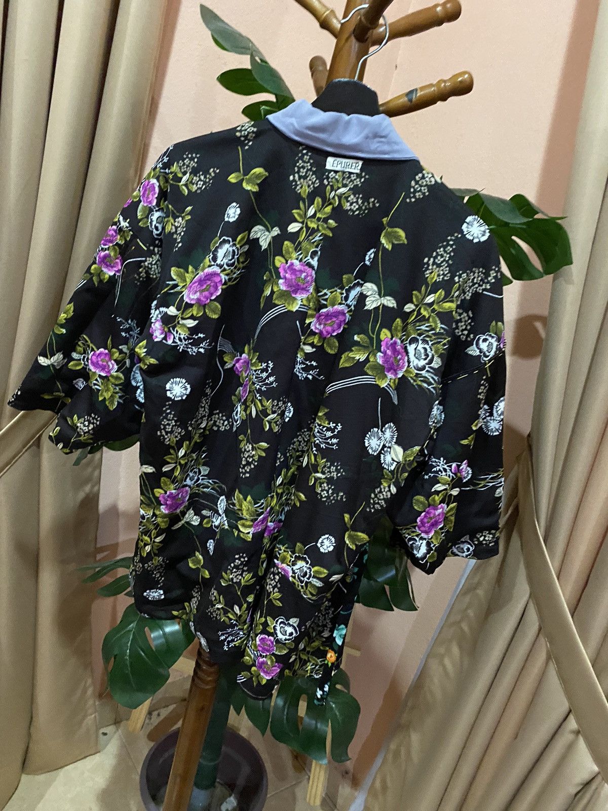 Japanese Brand Épurér Tokyo Floral Kimono Jacket Multicolor Unisex Size L / US 10 / IT 46 - 12 Thumbnail