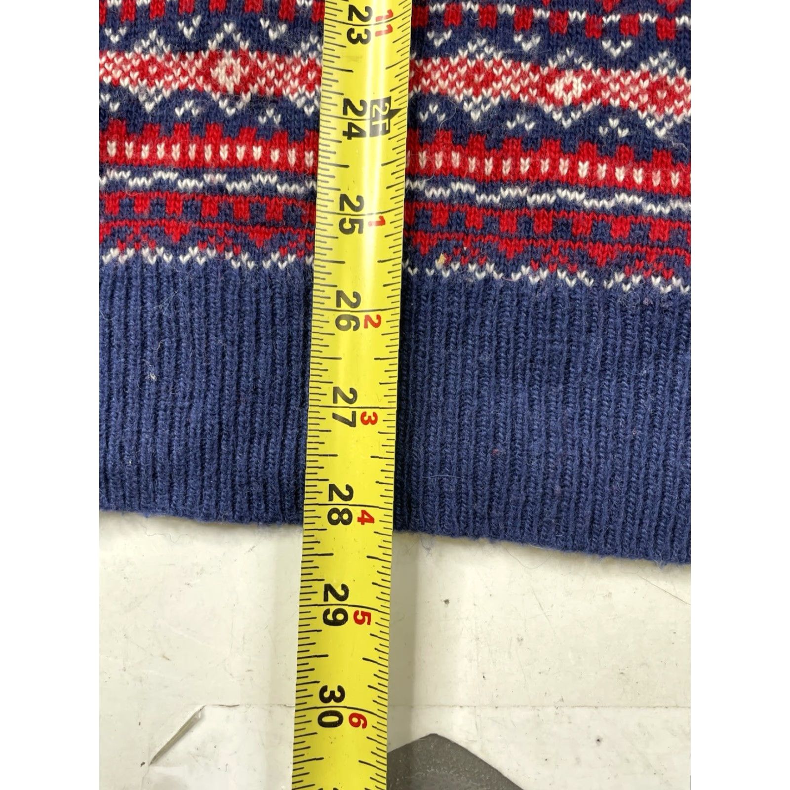 Vineyard Vines Vineyard Vines Crew Neck Sweater Mens Large Wool Fair Isle Multicolor Blue Red White Size US L / EU 52-54 / 3 - 7 Thumbnail
