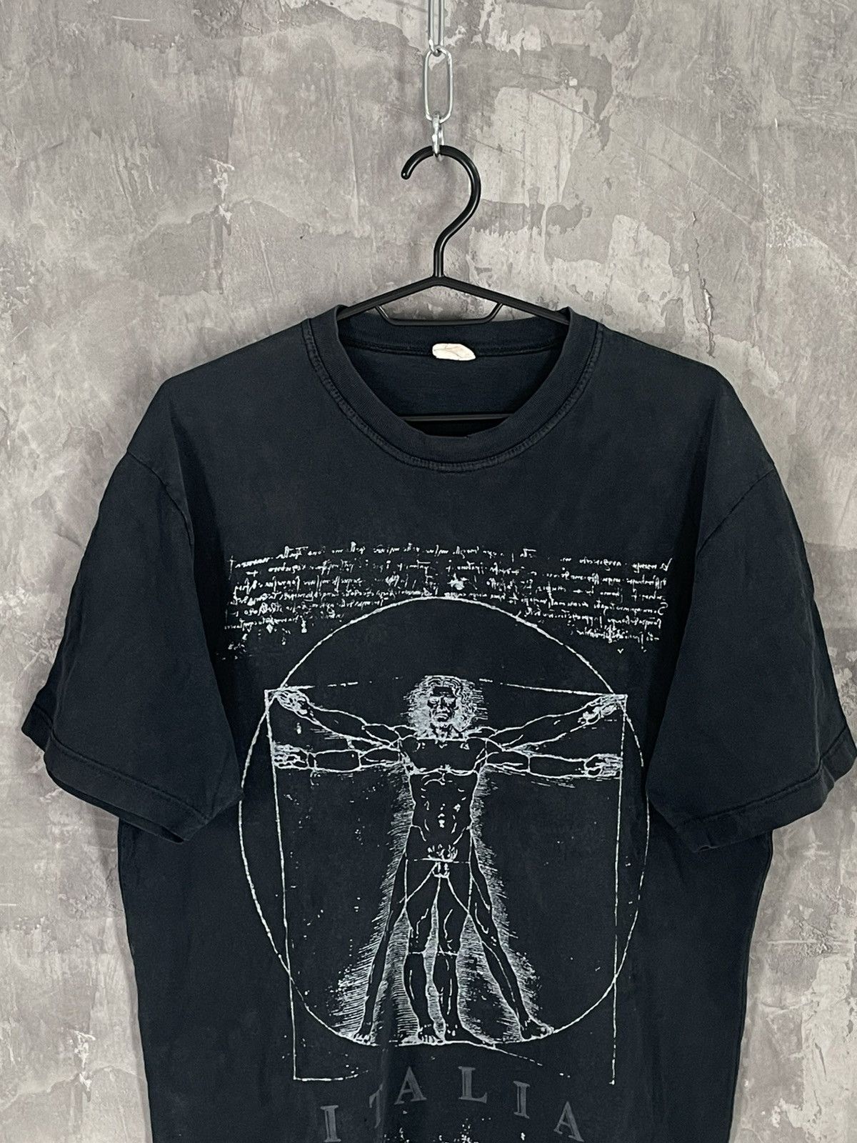 Vintage Leonardo da Vinci Vintage T-Shirt Single Stitch Rare Art Size US XL / EU 56 / 4 - 2 Thumbnail