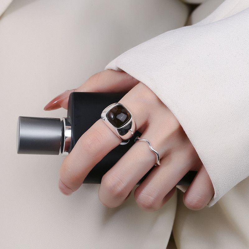 Jewelry Hip-hop Jewelry Rings Open Size Chrome Ring (Size 7-13) Size ONE SIZE - 3 Thumbnail